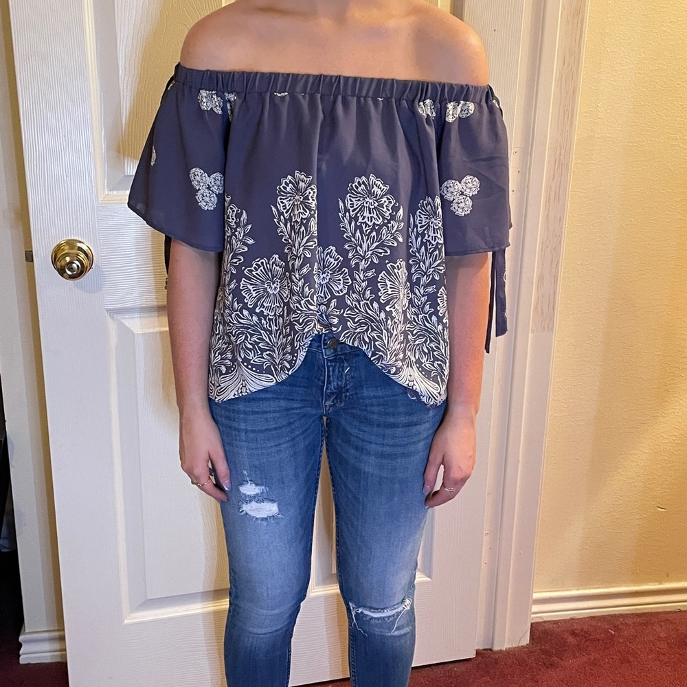 Floral Off the Shoulder Blouse